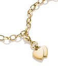 Gold-Plated Double Heart Charm