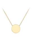 9CT DISC NECKLACE
