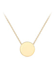 9CT DISC NECKLACE