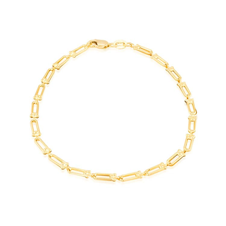 9CT GOLD INDUSTRIAL CHAIN BRACELET