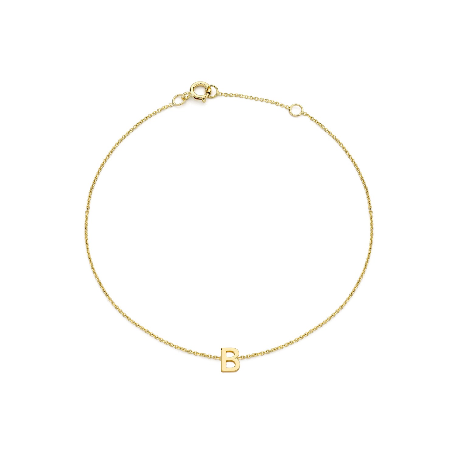 9CT PETITE INITIAL BRACELET