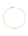 9CT PETITE INITIAL BRACELET