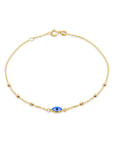9CT GOLD ISLA EVIL EYE BRACELET