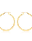 9CT GRACE HOOP EARRINGS