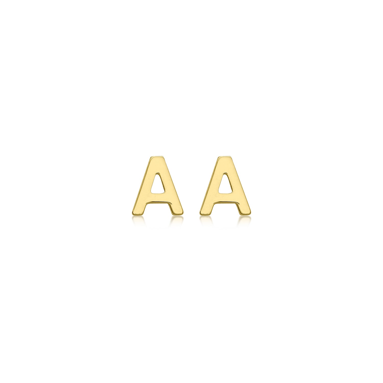9CT PETITE INITIAL STUD EARRINGS