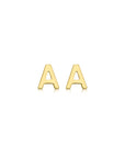 9CT PETITE INITIAL STUD EARRINGS