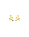 9CT PETITE INITIAL STUD EARRINGS