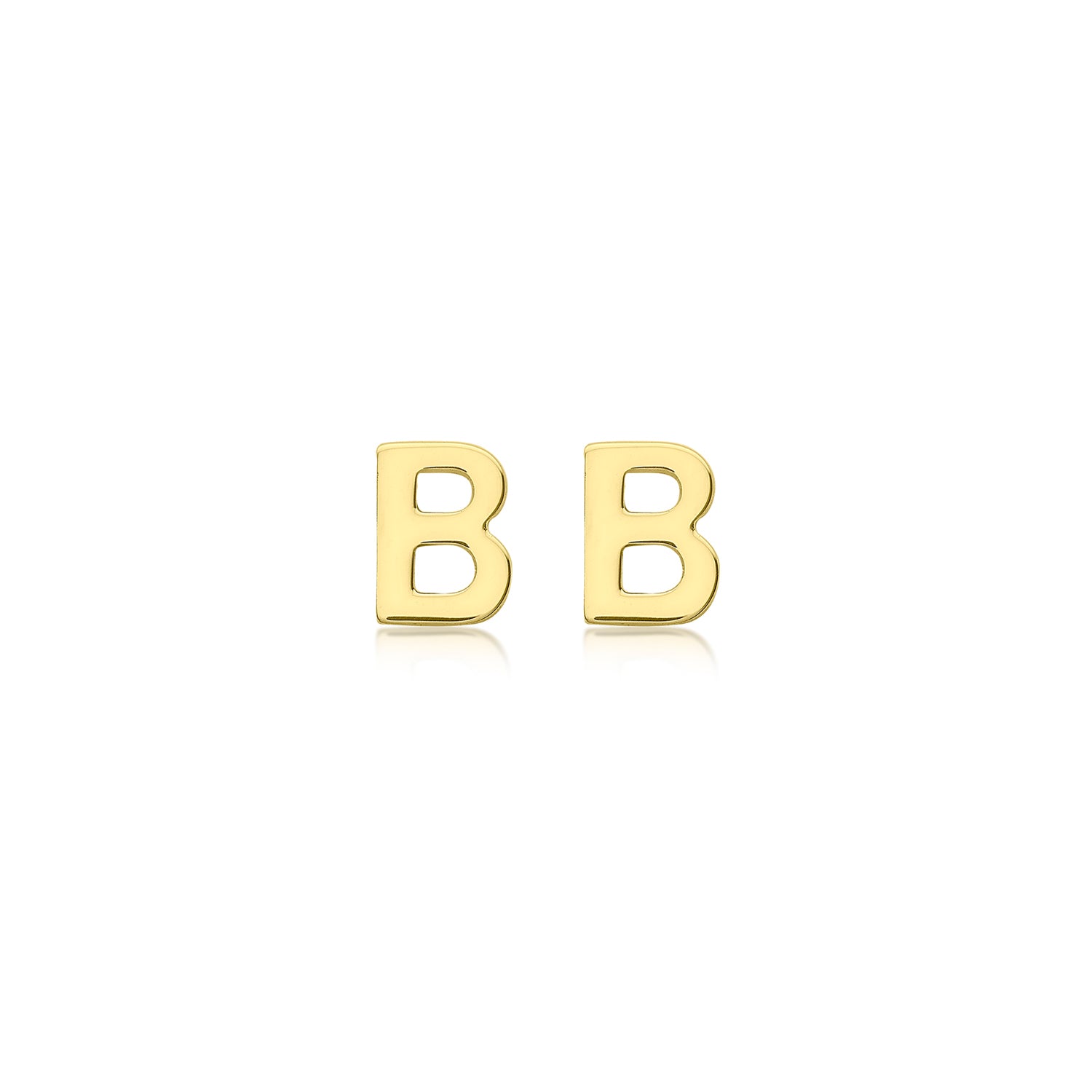 9CT PETITE INITIAL STUD EARRINGS