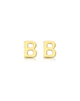 9CT PETITE INITIAL STUD EARRINGS