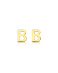 9CT PETITE INITIAL STUD EARRINGS