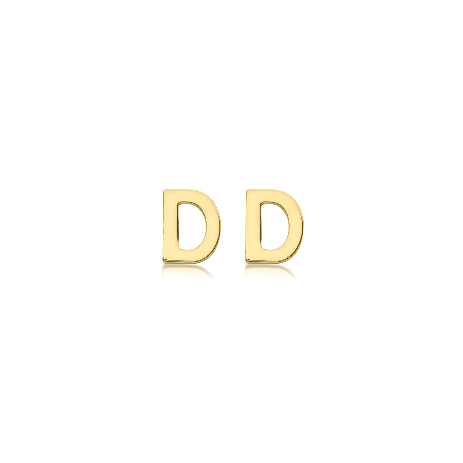 9CT PETITE INITIAL STUD EARRINGS
