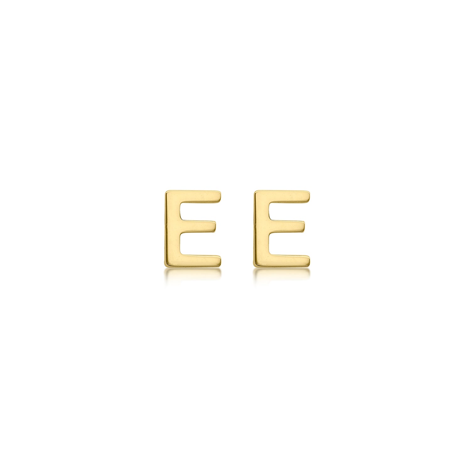9CT PETITE INITIAL STUD EARRINGS