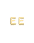 9CT PETITE INITIAL STUD EARRINGS