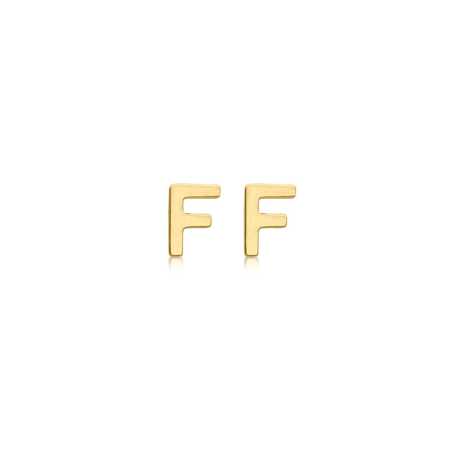 9CT PETITE INITIAL STUD EARRINGS