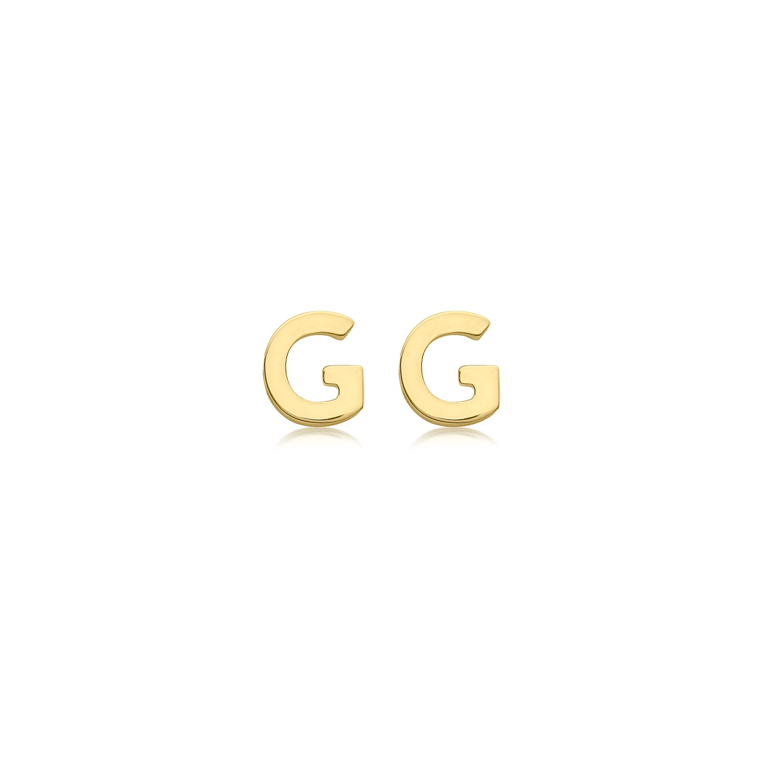 9CT PETITE INITIAL STUD EARRINGS