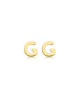 9CT PETITE INITIAL STUD EARRINGS