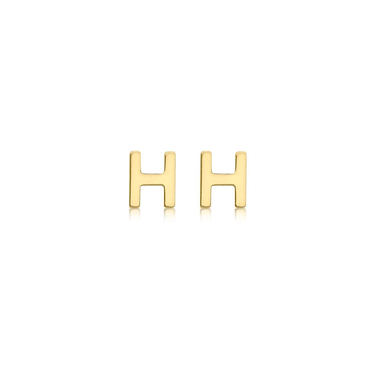 9CT PETITE INITIAL STUD EARRINGS