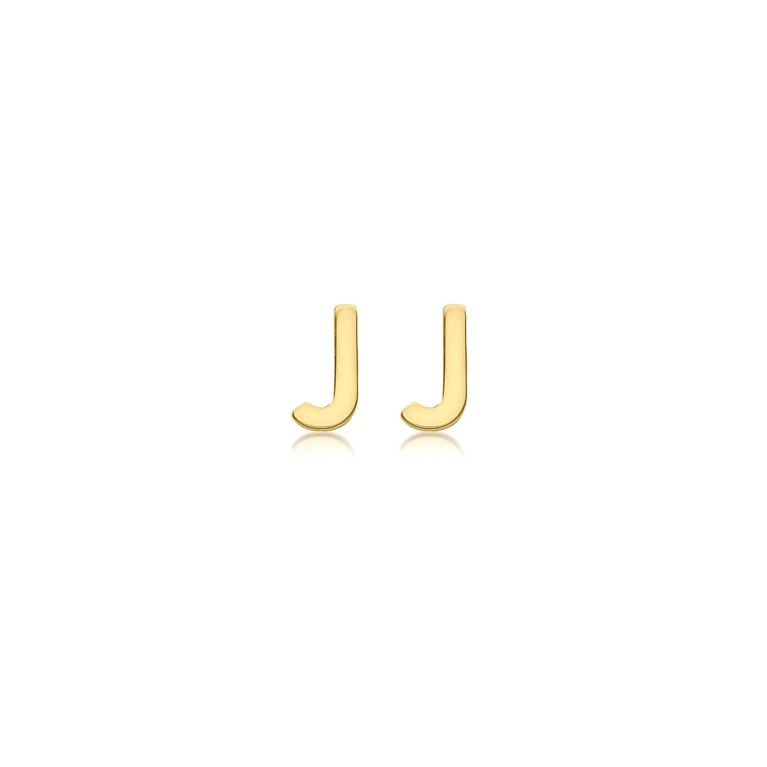 9CT PETITE INITIAL STUD EARRINGS