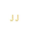 9CT PETITE INITIAL STUD EARRINGS