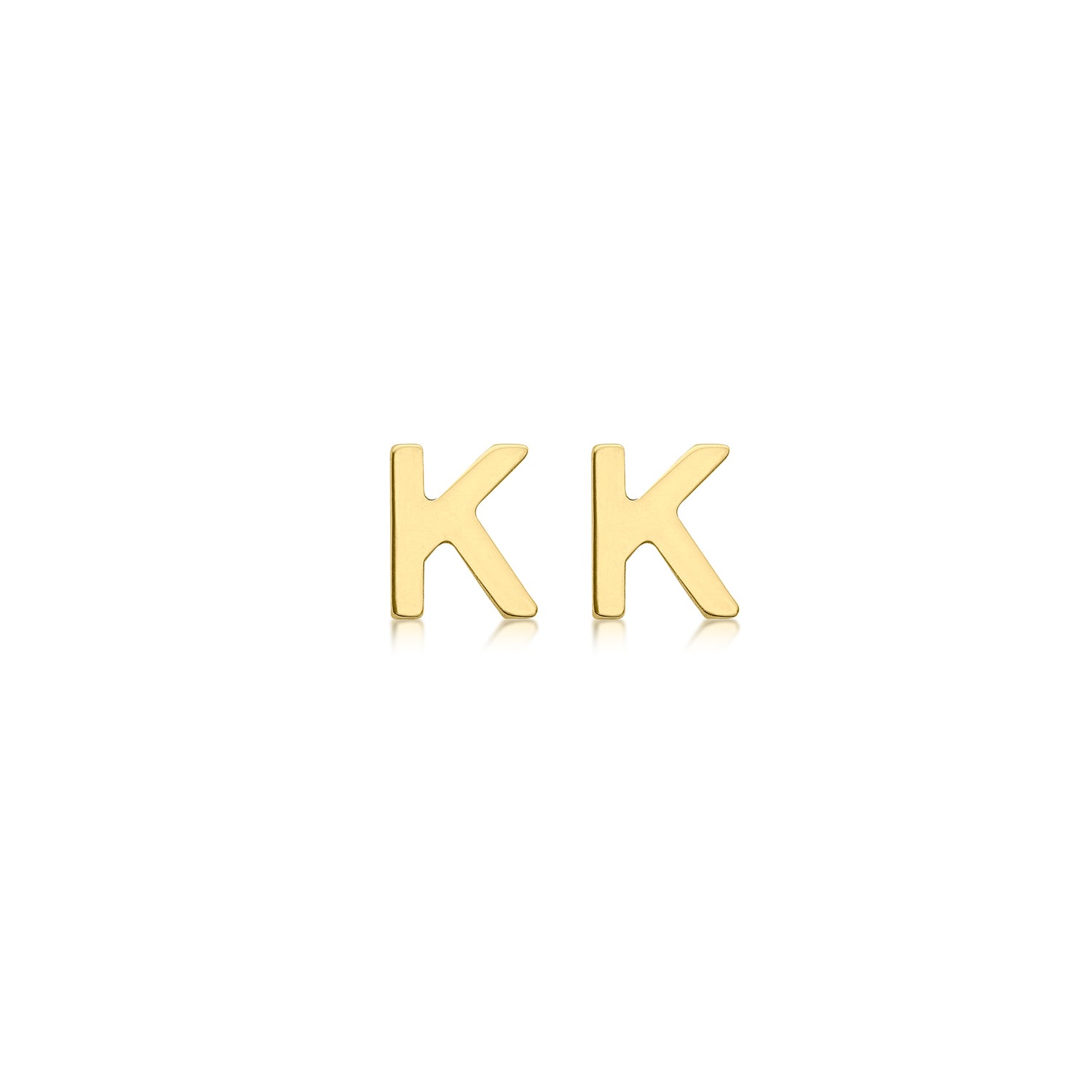 9CT PETITE INITIAL STUD EARRINGS