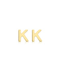 9CT PETITE INITIAL STUD EARRINGS