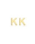 9CT PETITE INITIAL STUD EARRINGS