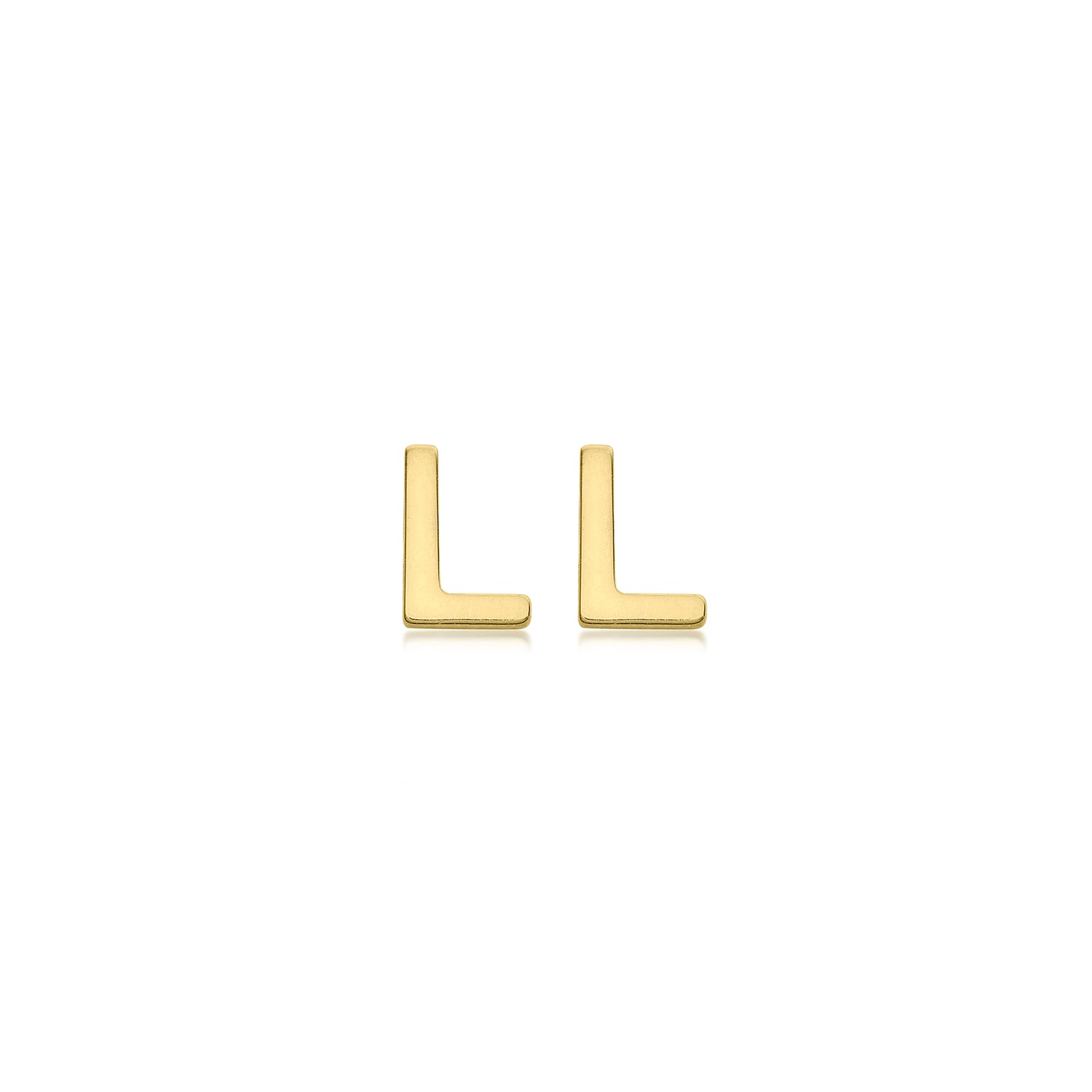 9CT PETITE INITIAL STUD EARRINGS