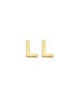 9CT PETITE INITIAL STUD EARRINGS