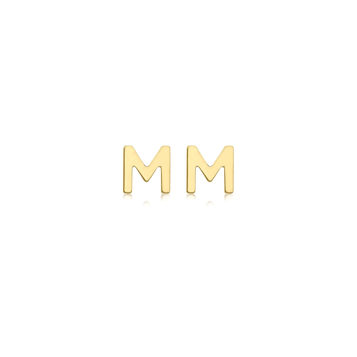 9CT PETITE INITIAL STUD EARRINGS