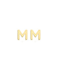9CT PETITE INITIAL STUD EARRINGS