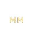 9CT PETITE INITIAL STUD EARRINGS