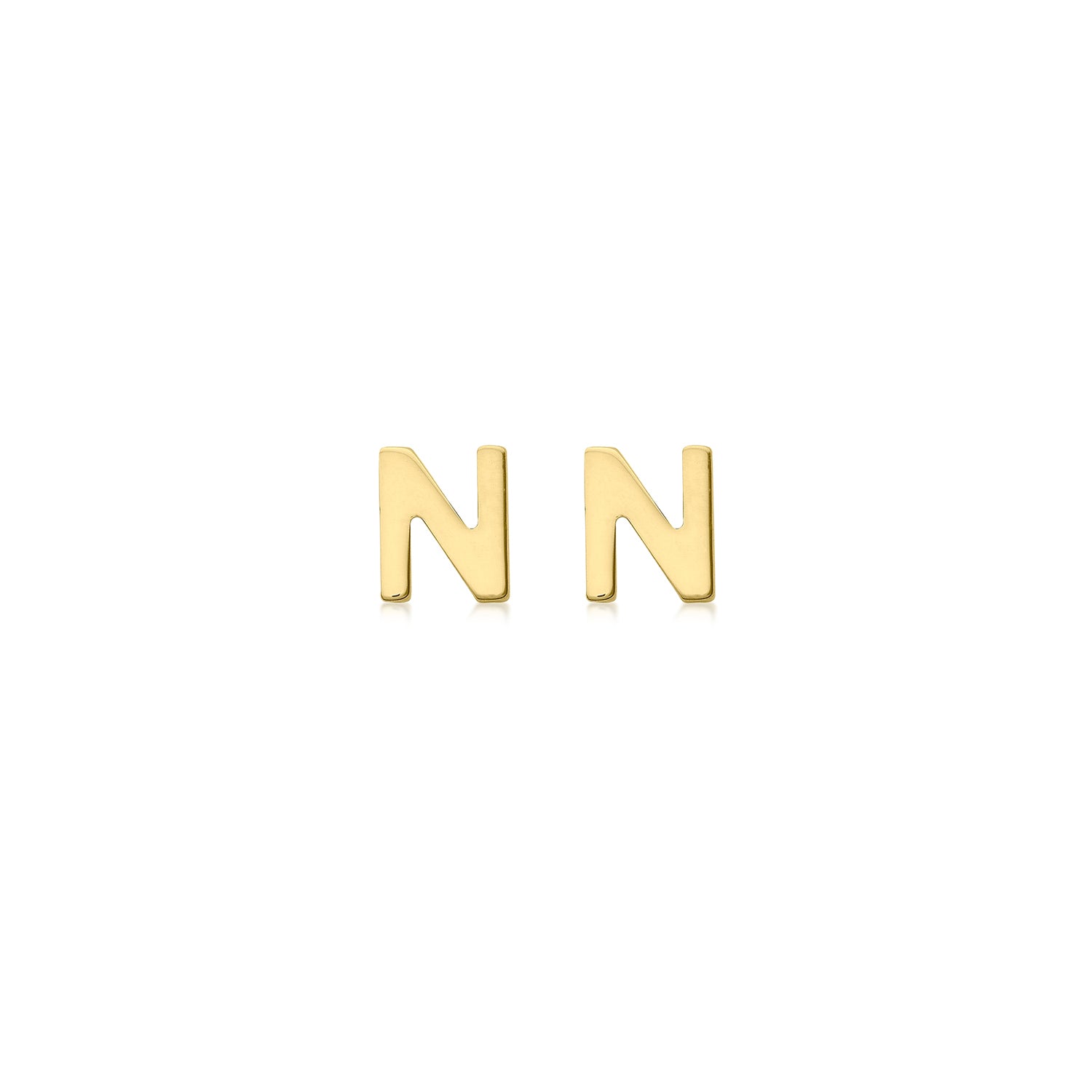 9CT PETITE INITIAL STUD EARRINGS