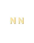 9CT PETITE INITIAL STUD EARRINGS