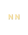 9CT PETITE INITIAL STUD EARRINGS