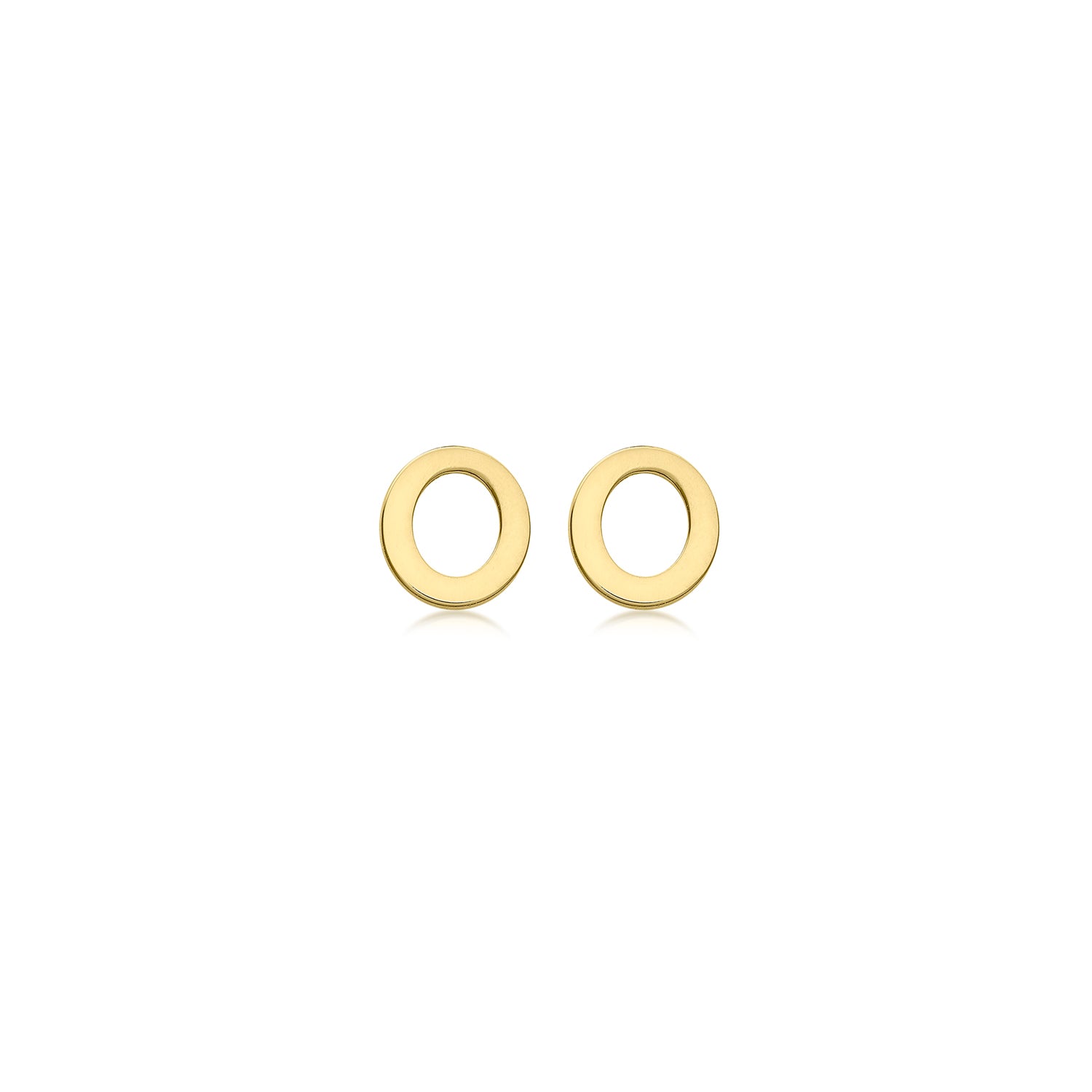 9CT PETITE INITIAL STUD EARRINGS