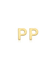 9CT PETITE INITIAL STUD EARRINGS