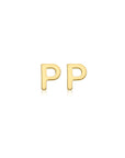 9CT PETITE INITIAL STUD EARRINGS