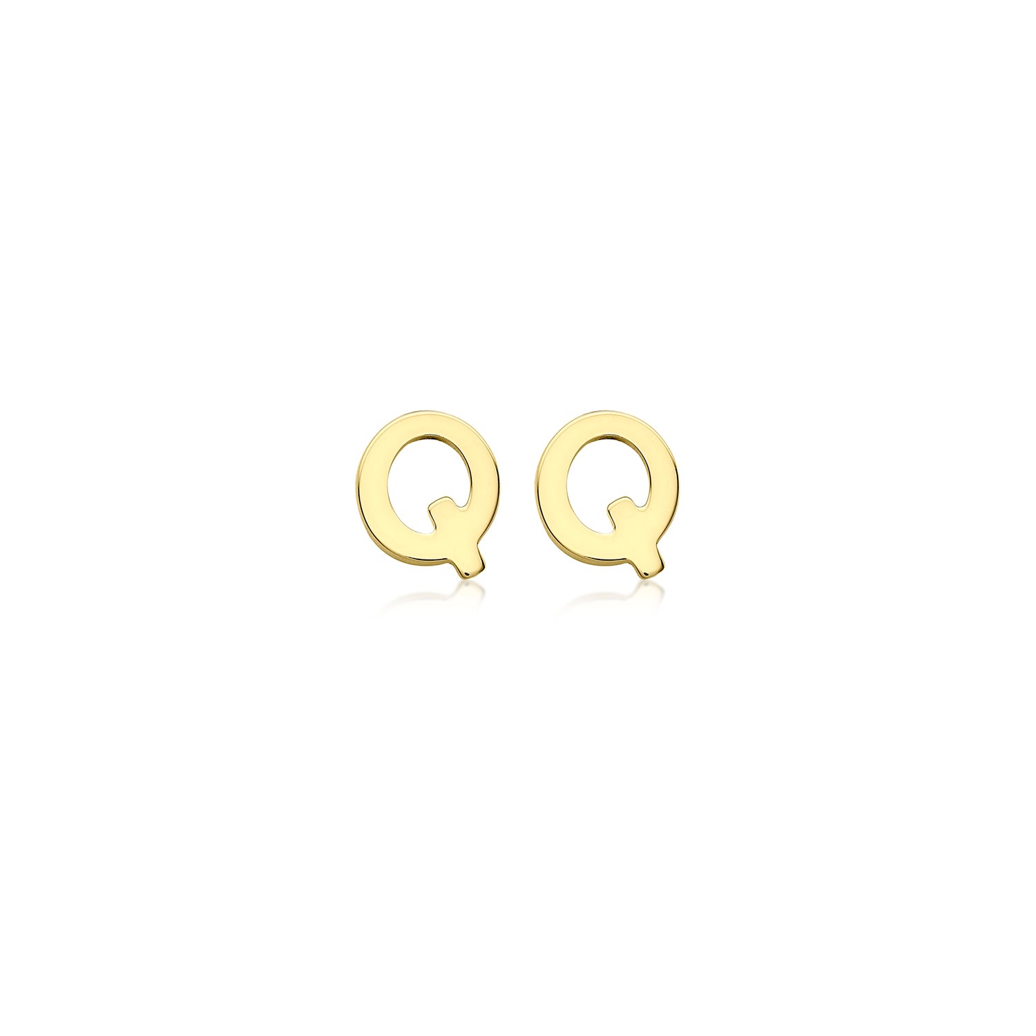 9CT PETITE INITIAL STUD EARRINGS