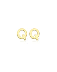 9CT PETITE INITIAL STUD EARRINGS
