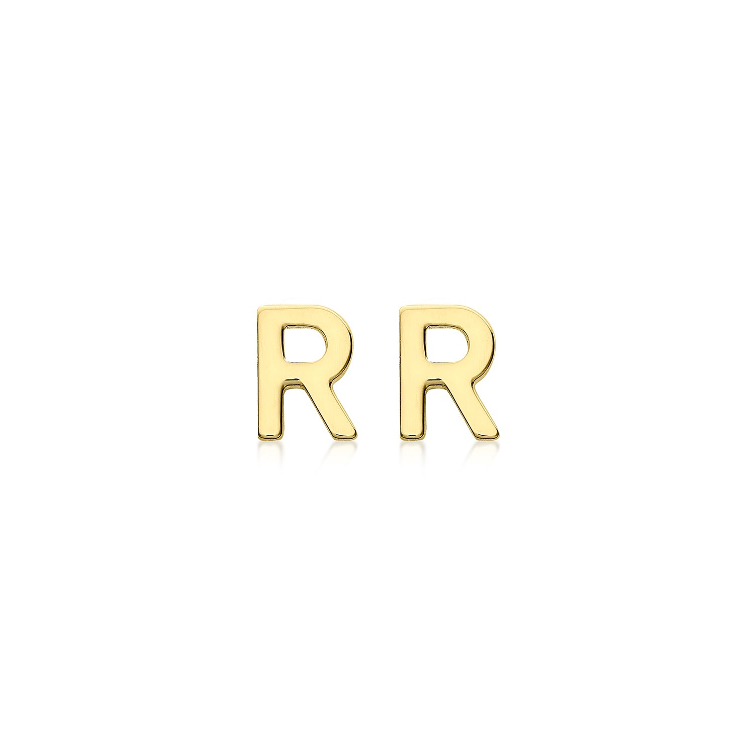 9CT PETITE INITIAL STUD EARRINGS