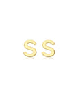 9CT PETITE INITIAL STUD EARRINGS