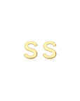 9CT PETITE INITIAL STUD EARRINGS