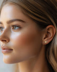 9CT PETITE INITIAL STUD EARRINGS