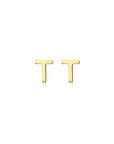 9CT PETITE INITIAL STUD EARRINGS