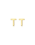9CT PETITE INITIAL STUD EARRINGS