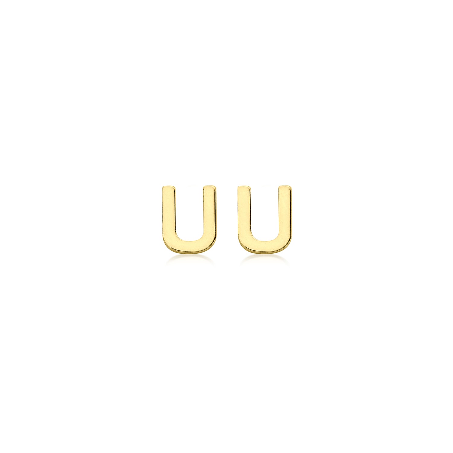 9CT PETITE INITIAL STUD EARRINGS