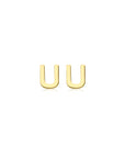 9CT PETITE INITIAL STUD EARRINGS