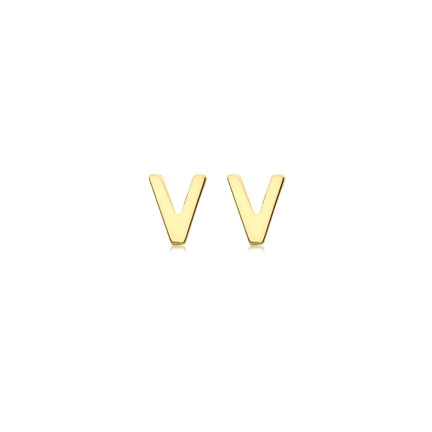 9CT PETITE INITIAL STUD EARRINGS