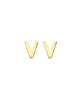 9CT PETITE INITIAL STUD EARRINGS