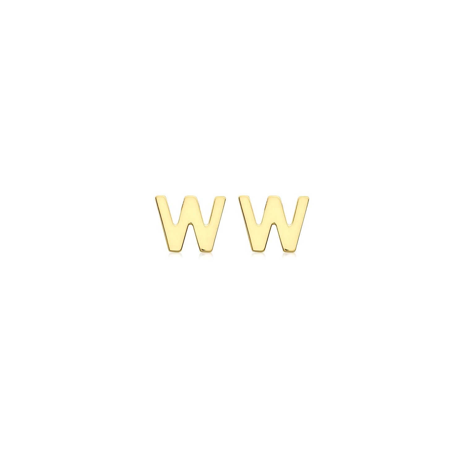 9CT PETITE INITIAL STUD EARRINGS